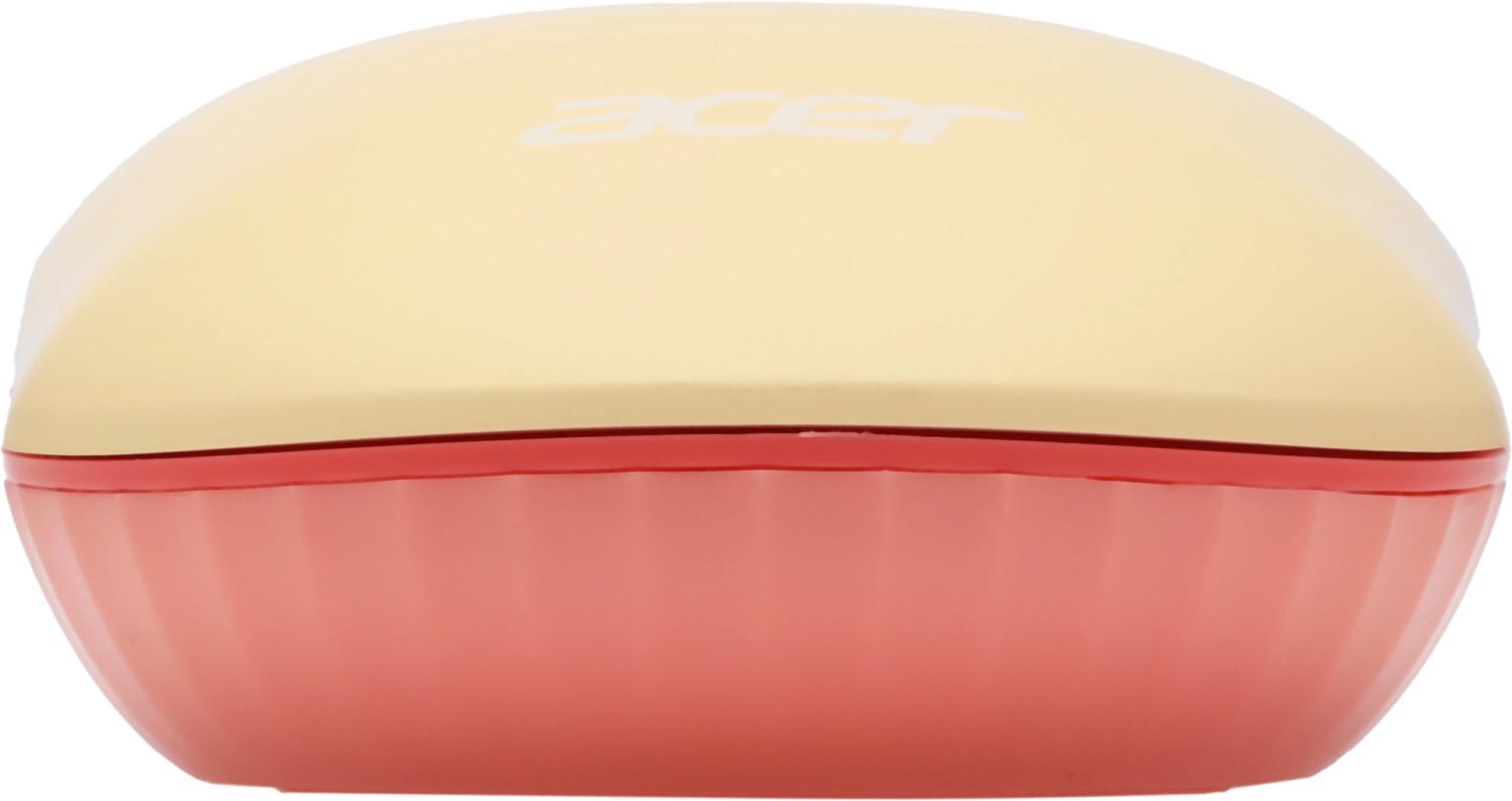 Мышь Acer OMR205 розовый/бежевый оптическая 1200dpi беспров. USB для ноутбука 3but (ZL.MCEEE.02L)