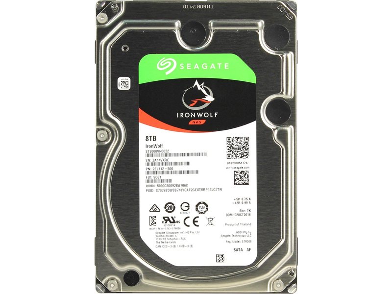 Жесткий диск/ RECERTIFIED HDD Seagate SATA3 8Tb IronWolf NAS 7200 256Mb 1 year warranty RECERTIFIED