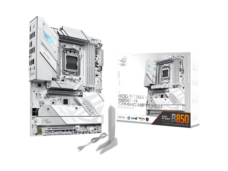Материнская плата ASUS ROG STRIX X870E-A GAMING WIFI7 NEO, AM5, X870, 4*DDR5, 4*SATA, 4*M.2, 9*USB 3.2,USB4, 2*Type-C, 2*PCIx16, HDMI, ATX; 90MB1P30-M0EAY0