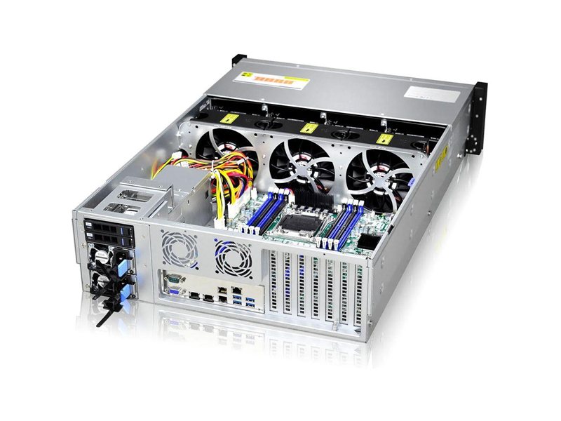 Серверный корпус/ Gooxi RMC3116-670-HSE-D 3U 16bay chassis ,Expander backplane rear 2*2.5"SAS/SATA 1300W 1+1 EU power cables rail kit