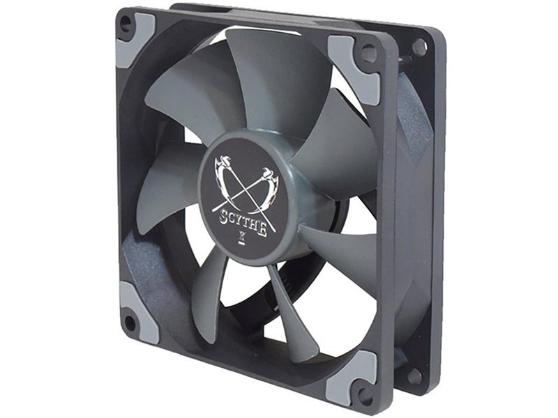 Кулер для корпуса/ Case Cooler Scythe Kaze Flex 92 (92x92x26mm, 4-pin PWM, 48.88CFM, 28.83dBA, 2300RPM, Gray)