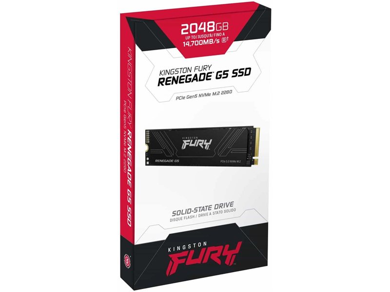 Накопитель SSD Kingston PCIe 5.0 x4 2TB SFYR2S/2T0 Fury Renegade M.2 2280