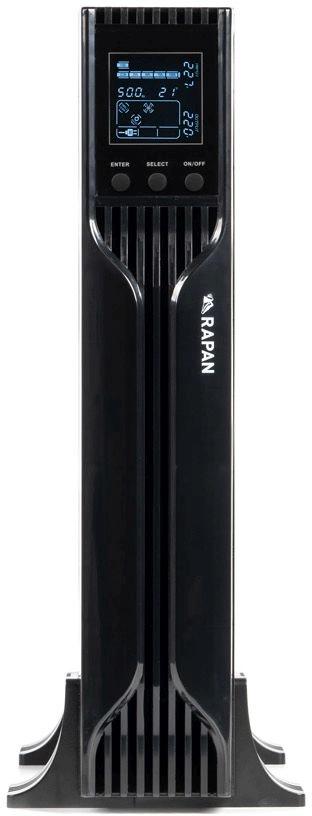 Источник бесперебойного питания Бастион Rapan 1000-RACK-IN-2X9 700Вт 1000ВА черный