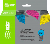 Картридж струйный Cactus CS-CM994A №761 голубой (400мл) для HP DesignJet T7100/Т7200 с чипом