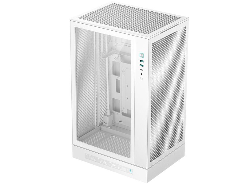корпус Deepcool CH270 DIGITAL WH без БП, белый, MICRO ATX/MINI-ITX (R-CH270-WHNDM0-G-1)