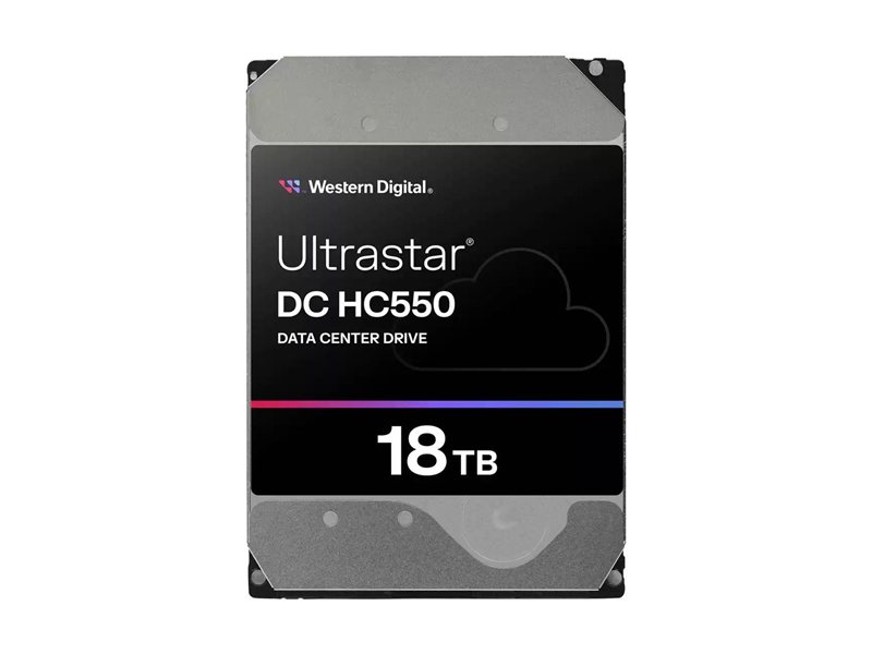 Жесткий диск серверный 3.5" 18TB WD Ultrastar DC HC550 (WUH721818ALE6L4) SATA 6Gb/s, 7200rpm, 512MB, 0F38467, 512e