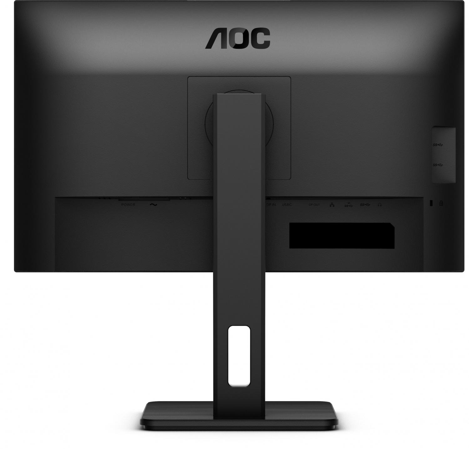 Монитор AOC 27" Pro Q27P3CV черный IPS LED 4ms 16:9 HDMI M/M матовая HAS Piv 1000:1 350cd 178гр/178гр 2560x1440 75Hz DP QHD USB 6.81кг
