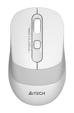 Клавиатура + мышь A4Tech Fstyler FG1010 клав:белый/серый мышь:белый/серый USB беспроводная Multimedia (FG1010 WHITE)