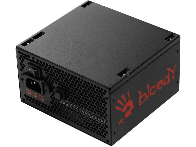 Блок питания Bloody ATX 750W BD-PS750G 80+ gold (20+4pin) APFC 120mm fan color LED 6xSATA Cab Manag RTL