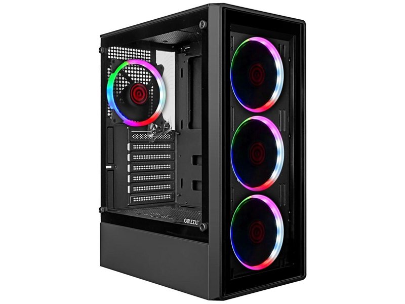Ginzzu CL325 ATX FAN 4*RR4 FRGB передняя панель Стекло