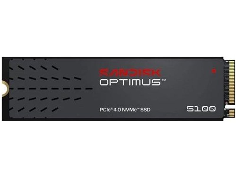 Твердотельный накопитель SanDisk SSD Optimus 5100 M.2 2280 NVMe 1Tb, 7100MBs/6700MBs TBW 600, SDSP51100TAN, 1 year