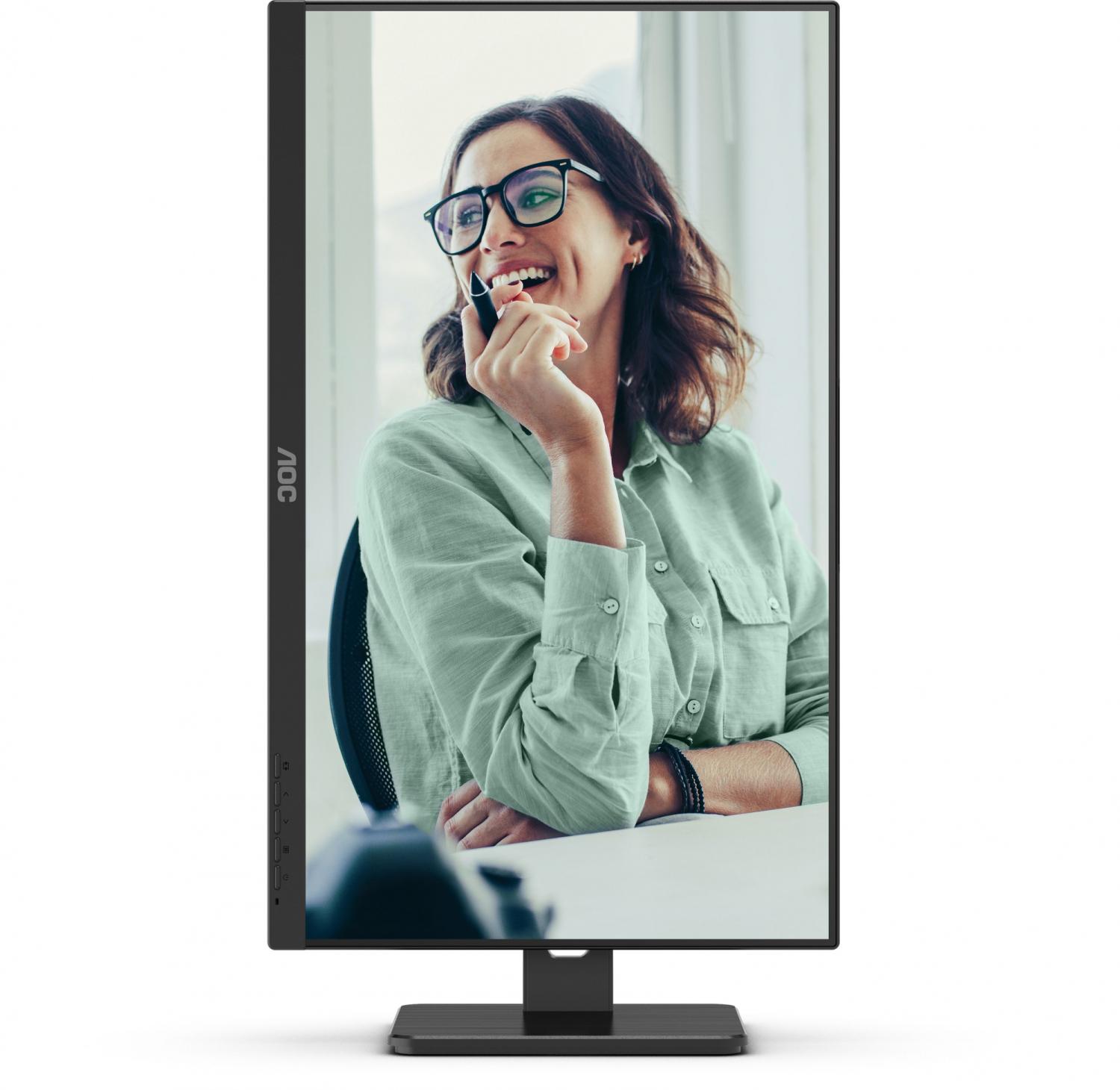 Монитор AOC 27" Pro Q27P3CV черный IPS LED 4ms 16:9 HDMI M/M матовая HAS Piv 1000:1 350cd 178гр/178гр 2560x1440 75Hz DP QHD USB 6.81кг