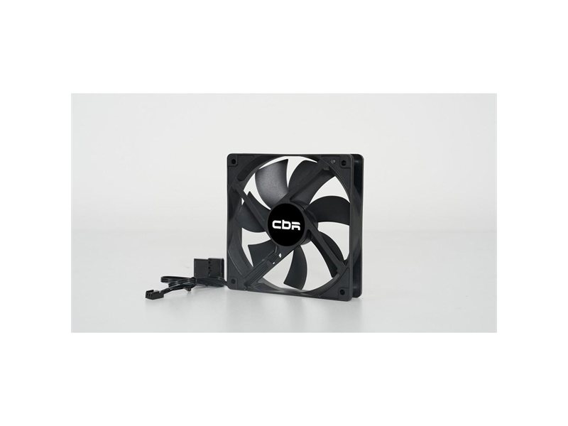 CBR Вентилятор для корпуса CBR-CF-12025-1200B, 120x120x25 мм, 3-pin+molex, 1200 RPM, 36 CFM, 25 dBA