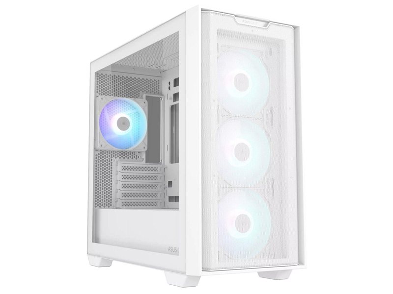 Корпус ASUS A21 PLUS ASUS CASE WHITE  /ARGB FANS/WHT/EPS
