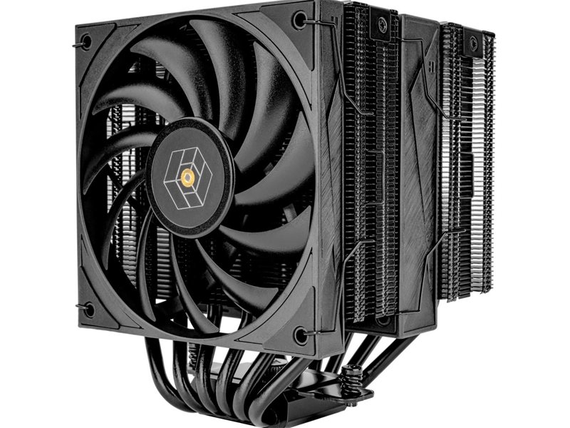 Thermalright Кулер Royal Knight 120 Black LGA115X/1200/1700/1851/2011/2066 (2x120mm PWM Fan, медное основание, 6 тепл. трубок 6мм) / TRRK120B