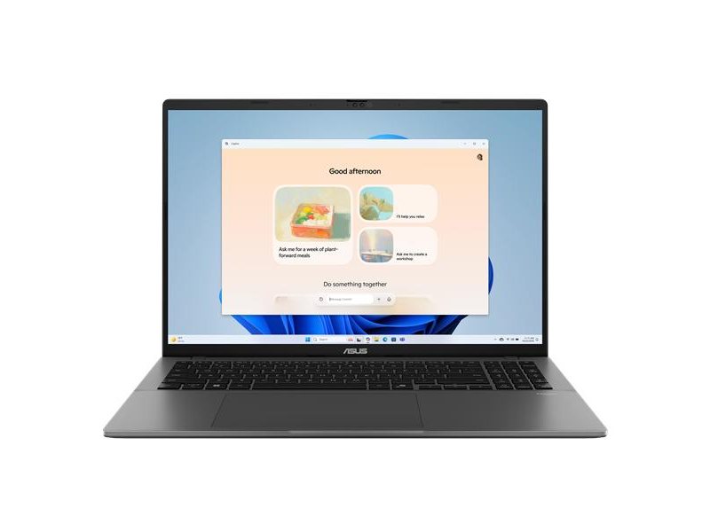 Ноутбук ASUS Vivobook S16 S3607CA-SH100 Intel Core Ultra 5  225H 1.7 GHz /DDR5 16GB 512GB PCIE G4 SSD /Intel UHD Graphics 16" OLED WUXGA  (1920 x 1200) 16:10/Without OS/ 1.66 kg/Matte Gray