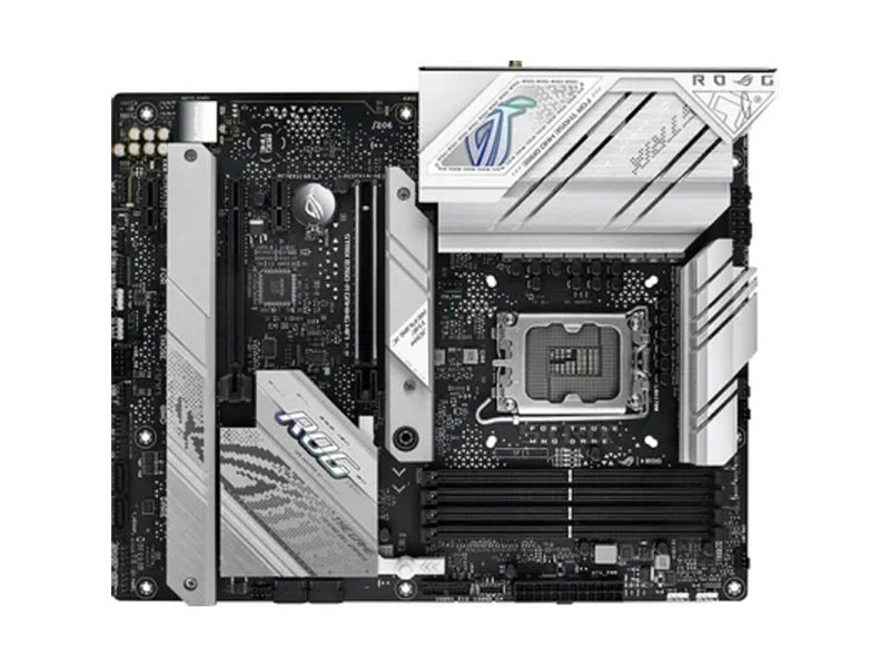 ASUS ROG STRIX B760-A GAMING WIFI (Socket 1700, ATX, 4xDDR5(192GB), DP/HDMI, 1xPCIe 5.0x16/1xPCIe 3.0x16/2xPCIe 3.0, 1xLAN (2.5GbE), Wi-Fi 6E, BT, 4xSATA 6Gb/s, 3xM.2, 2xType-C, 3xUSB 3.2, 4xUSB)