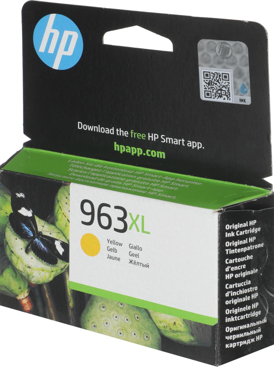 Картридж струйный HP 963XL 3JA29AE желтый (1600стр.) для HP OfficeJet Pro 901x/902x HP
