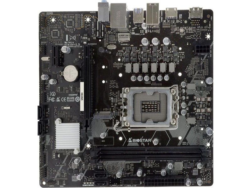 Материнская плата Biostar H610MS  Soc-1700 Intel H610 2xDDR4 mATX AC`97 8ch(7.1) GbLAN+HDMI+DP