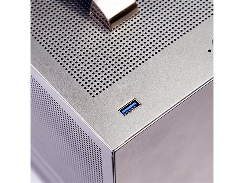 Корпус без блока питания/ Case PCCooler I100 PRO MESH GY, Micro-Tower, Mesh, no fans, 1xUSB 3.0, SFX PSU Support, mITX Grey