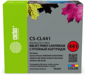 Картридж струйный Cactus CS-CL441 CL-441 многоцветный (18мл) для Canon PIXMA MG2140/ MG3140 с чипом