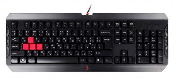 Клавиатура A4Tech Q100 черный USB for gamer LED (Q100 USB) кабель 1.8м