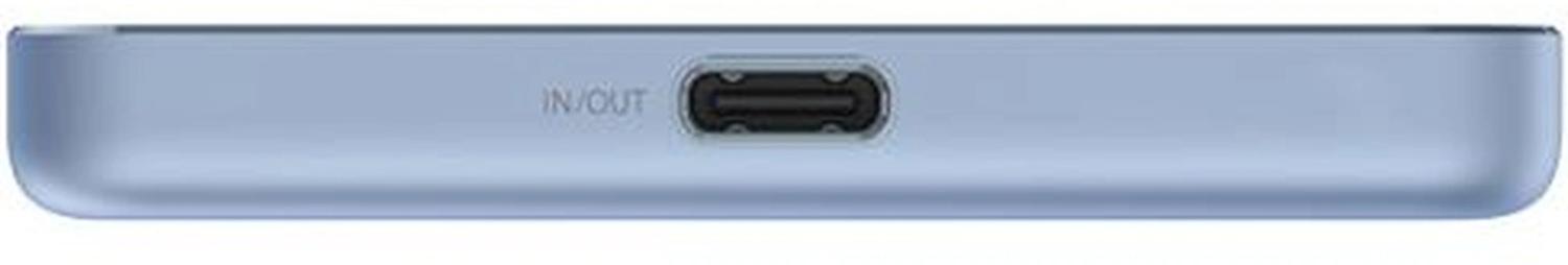 Мобильный аккумулятор Xiaomi Super Slim Magnetic 5000mAh QC3.0/PD3.0 22.5W 3A USB-C беспров.зар. голубой (BHR08POGL)