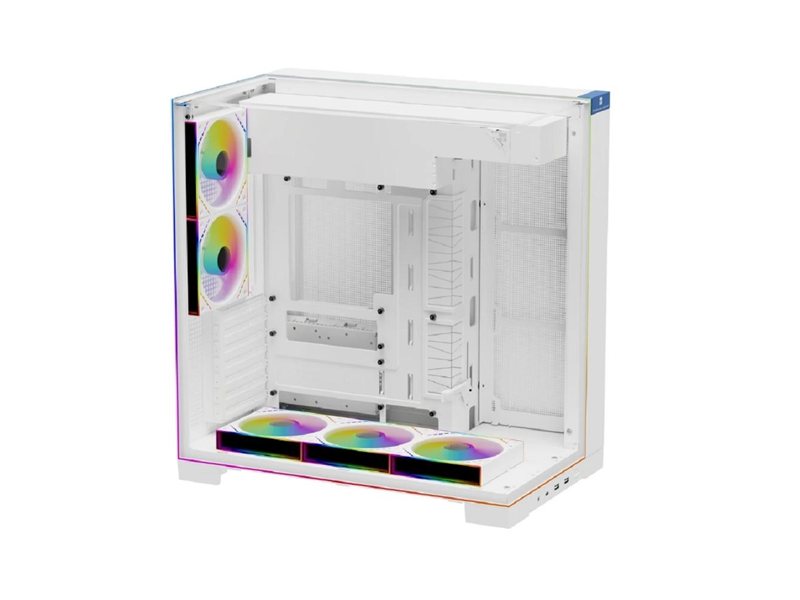Thermalright Корпус TR-A70 ARGB White FAN5-M / TG / 5 x120mm ARGB PWM Fans / ARGB Strip / USB TYPE-C / ATX / TRA70AF5MW