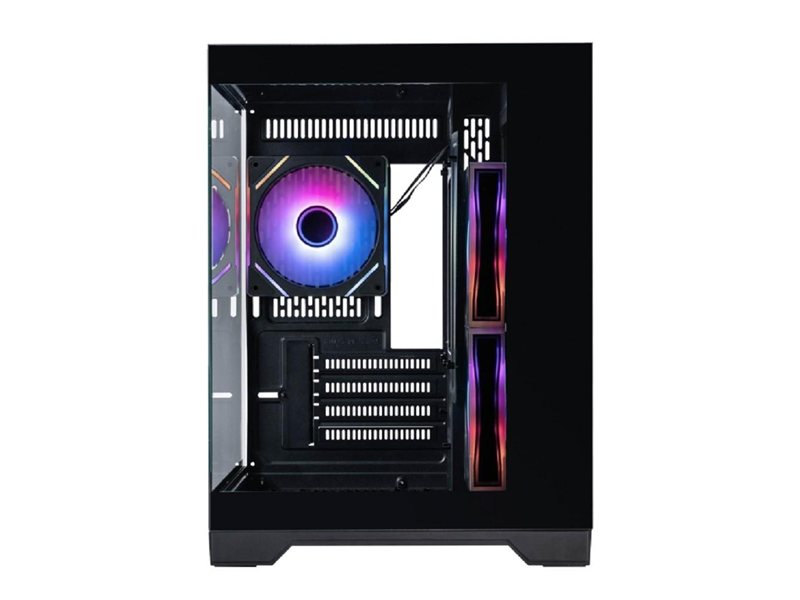 1STPLAYER MEGAVIEW MV5-TP ARGB Black / mATX / 3x120mm ARGB fans / MV5-TP-BK-2FC7R-1FC7