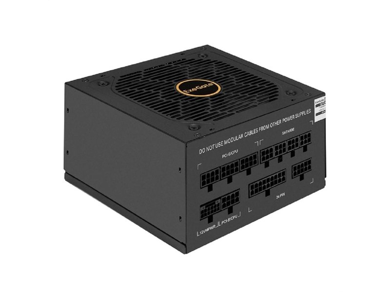 Exegate EX297231RUS Блок питания 650W 80 PLUS® GOLD 650VSP FC (ATX3.0, APFC, КПД 90% (80 PLUS GOLD), 120mm fan, 24pin, 2x(4+4)pin, PCIE5.0/12VHPWR, 2xPCI-E, 6xSATA, 3xIDE, 1xFDD, Full Cable Management