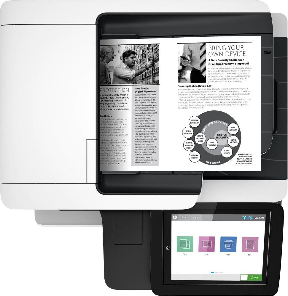 МФУ лазерный HP LaserJet Enterprise M528f (1PV65A) A4 Duplex Net белый
