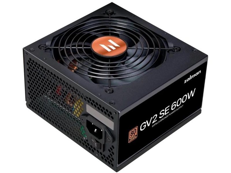 Блок питания Zalman ATX 600W ZM600-GV2SE 80+ bronze (20+4pin) 120mm fan 6xSATA RTL
