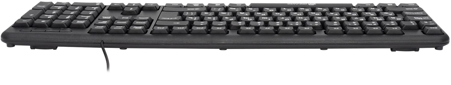 Клавиатура Оклик 180M черный USB (943626) кабель 1.6м
