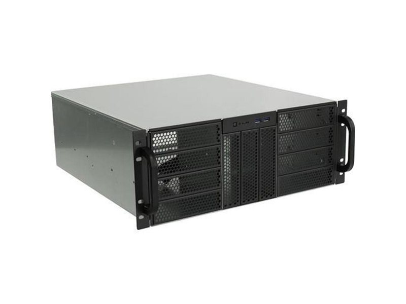 Procase RE411-D0H17-E-55 Корпус 4U server case,0x5.25+17HDD,черный,без блока питания,глубина 550мм,MB EATX 12"x13"