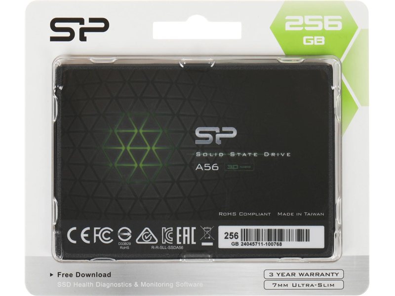Накопитель SSD Silicon Power SATA-III 256GB SP256GBSS3A56B25 Ace A56 2.5"