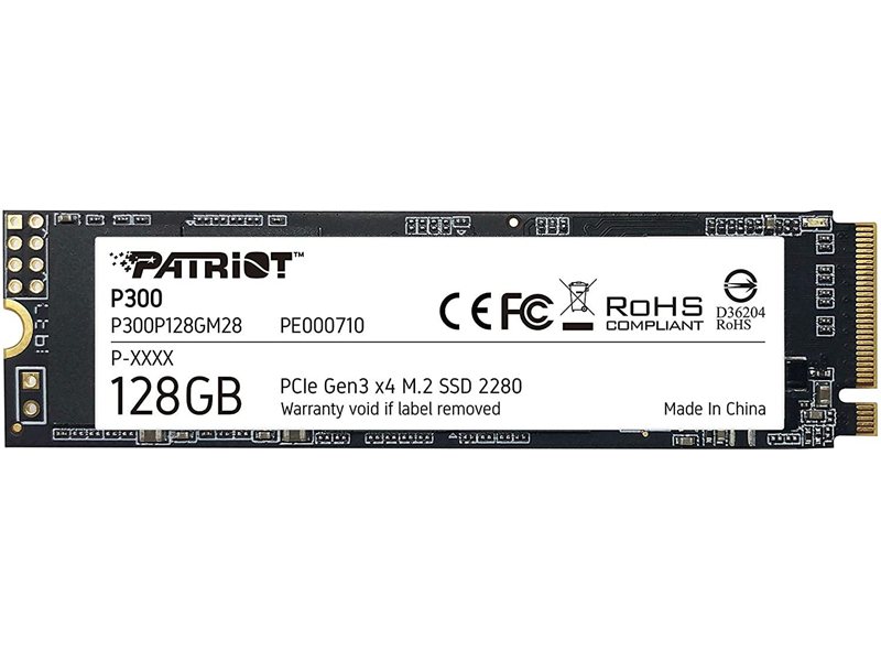Накопитель SSD Patriot PCIe 3.0 x4 128GB P300P128GM28 P300 M.2 2280