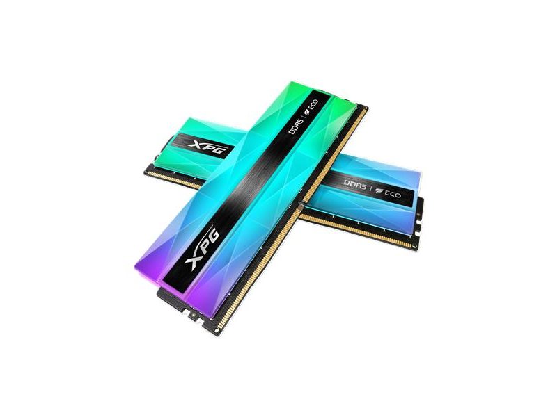 Оперативная память ADATA LANCER NEON RGB DDR5 DIMM 32GB 6400MHz 2*16GB 32-39-39 1.4V SILVER GRAY