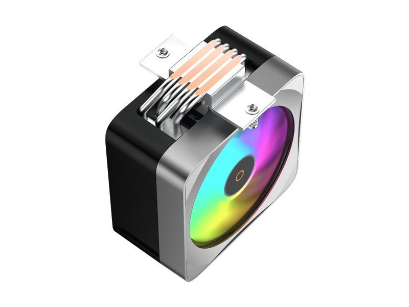 Кулер для процессора Ocypus Delta A40 EX BK Digital, 120mm ARGB FAN, Top Display Panel, 4 HEAT PIPES, 4-PIN PWM, 500-1800 RPM, 29DBA, HYDRO BEARING, LGA115X/1200/1700/18XX, AM4/AM5 (незначительное повреждение коробки)