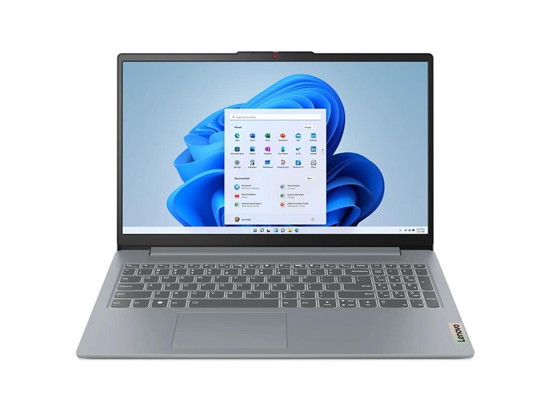 Ноутбук Lenovo IdeaPad Slim 3 15AMN8 AMD Ryzen 5 7520U/8Gb (soldered D5)/SSD512Gb/UMA/15.6"/IPS/FHD/1920x1080/60Hz/NoOS/Grey/1.62kg