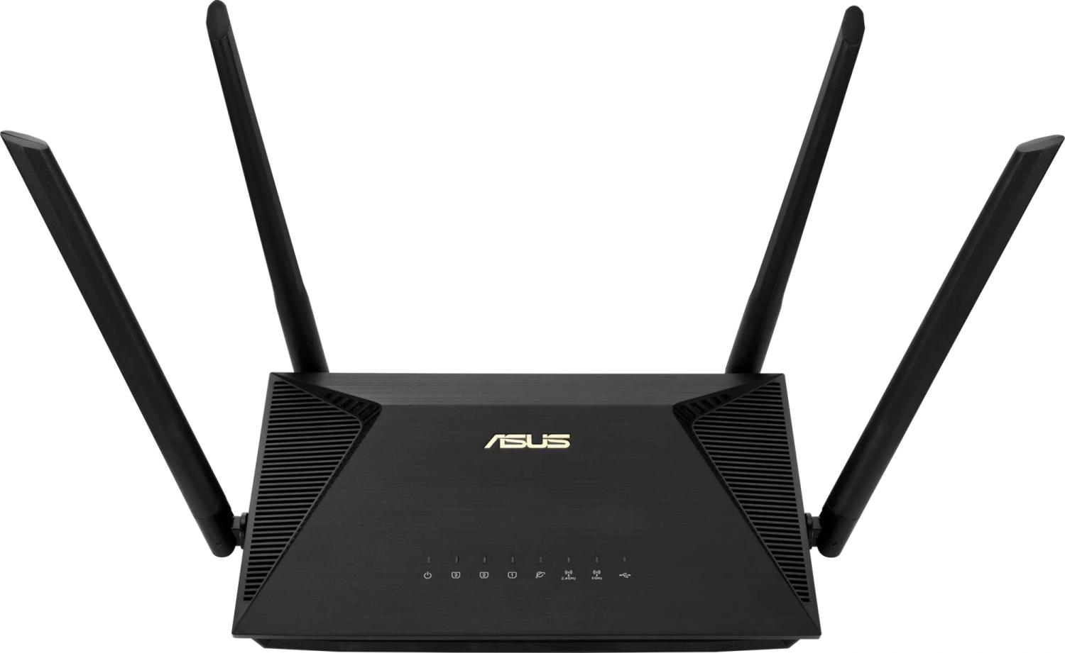 Роутер беспроводной Asus RT-AX1800U AX1800 10/100/1000BASE-TX/4G ready черный