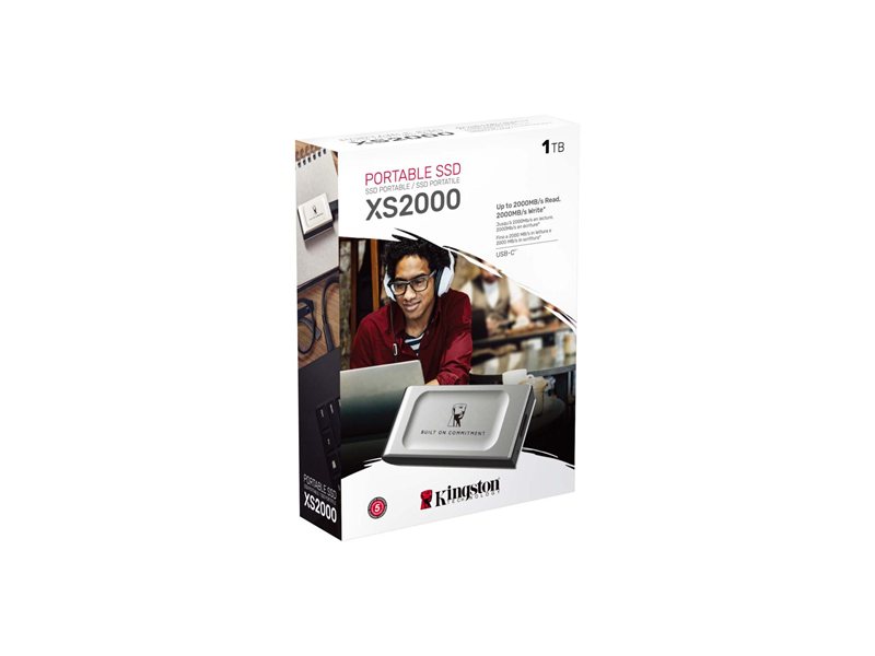 Твердотельный накопитель Kingston USB 3.2 Gen 2x2 1000GB XS2000 PORTABLE SSD , 2000/2000
