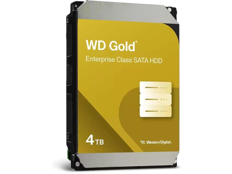 Жесткий диск/ HDD WD SATA3 4TB Gold 6Gb/s 7200 RPM 256mb 1 year warranty (replacement WD4003FRYZ, WD4002FYYZ)