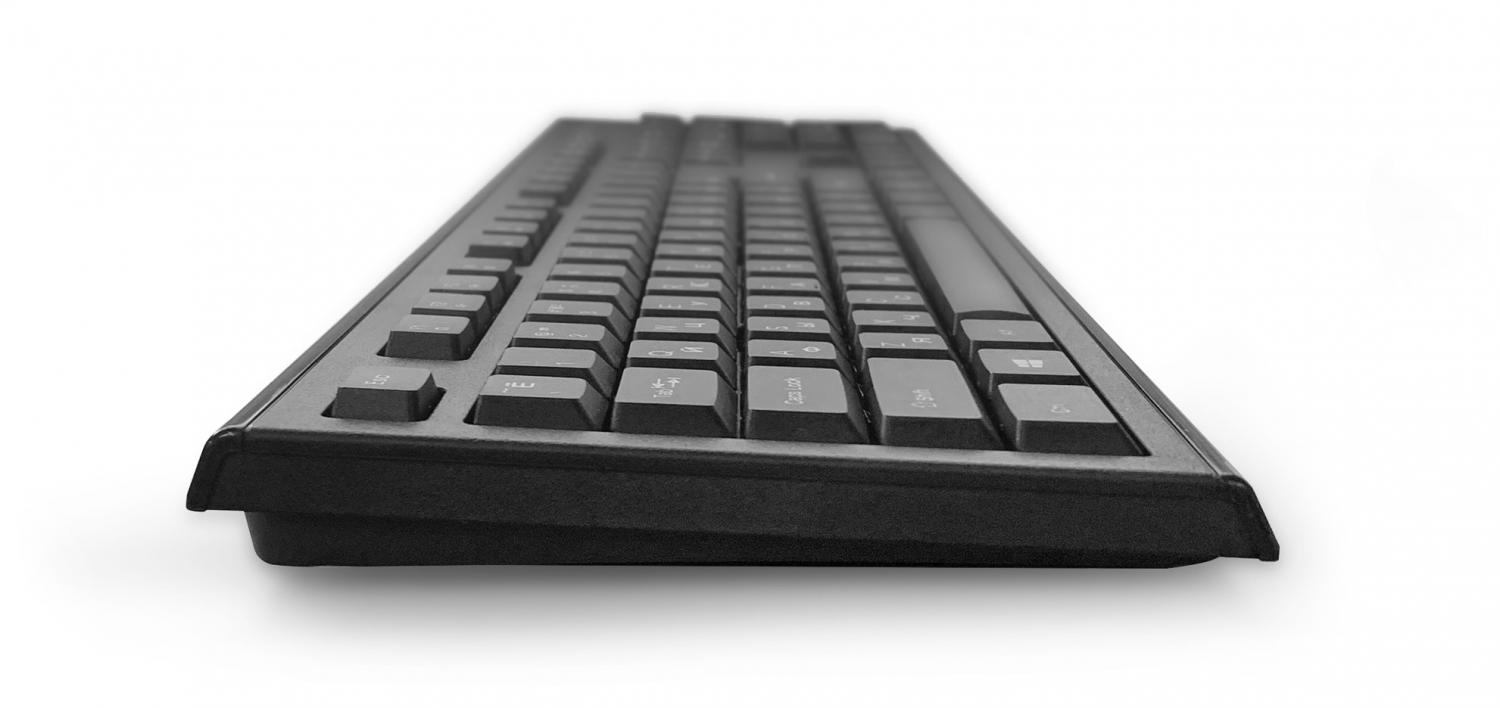 Клавиатура Acer OKW120 черный USB Multimedia (ZL.KBDEE.006) кабель 1.8м