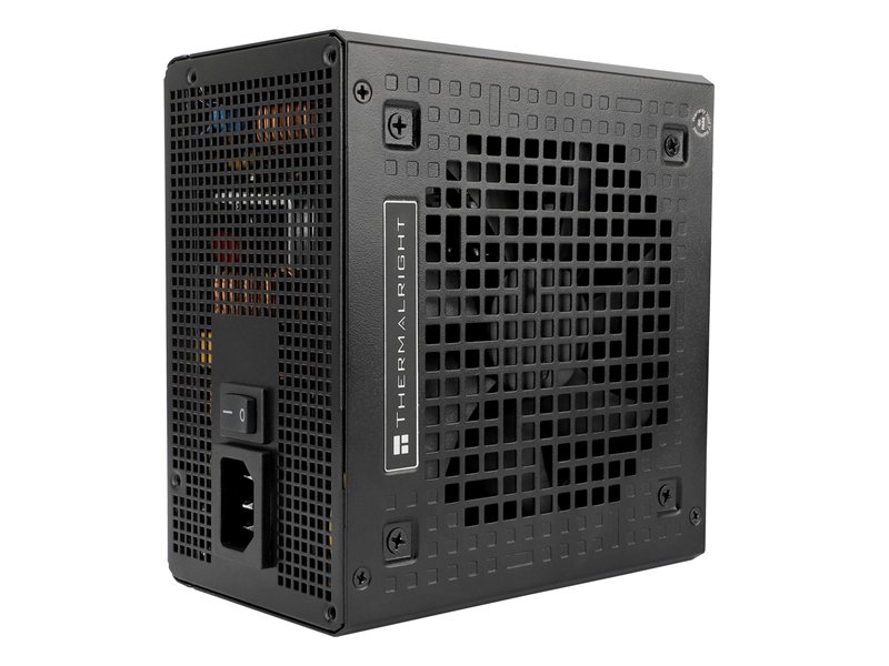 Блок питания ПК/ Power Supply Thermalright, 750W 80+ Gold (ATX, 3.0, PCIe 5.0, Non-modular, 1x24(20+4)pin, 1xCPU 8(4+4)pin, 2xPCIe*2 8(6+2)pin, 5xSATA3, 1x12+4pin (12VHPWR PCIe 5.0 12+4pin 600mm), 3xMOLEX4pin, Active, 120x120mm, 150x140x86mm, APFC, black)