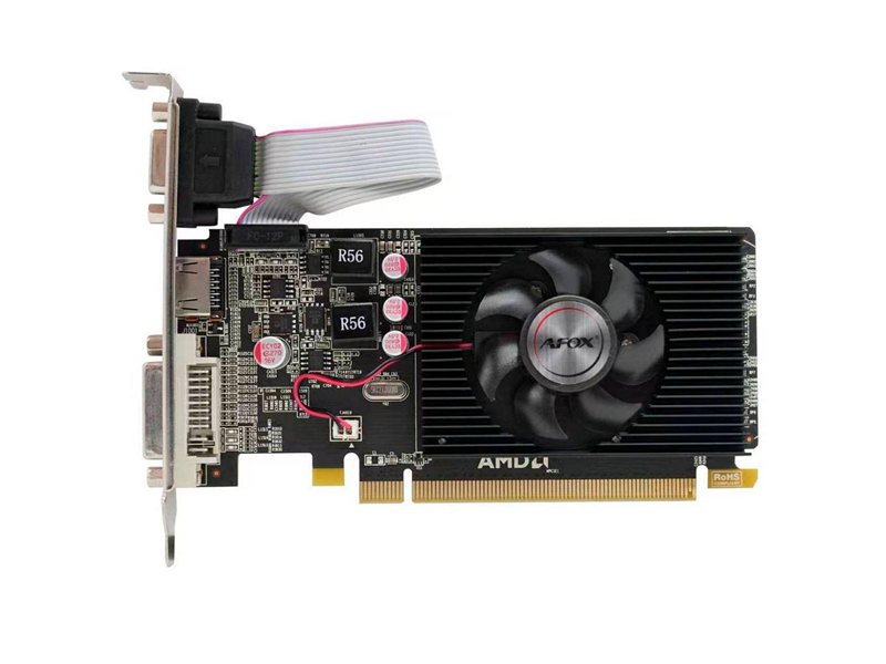 Видеокарта Afox R5 230 2GB DDR3 64bit DVI HDMI 1FAN LP RTL