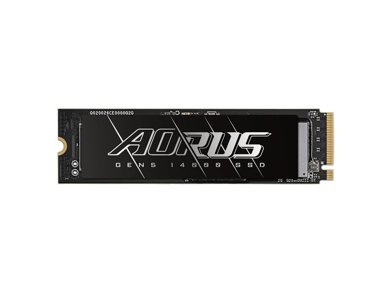 Твердотельный накопитель SSD Gigabyte 1TB M.2 2280 AORUS Gen5 14000 AG514K1TB PCI-Express 5.0x4, NVMe 2.0, 3D TLC NAND, Phison PS5026-E26, TBW 700