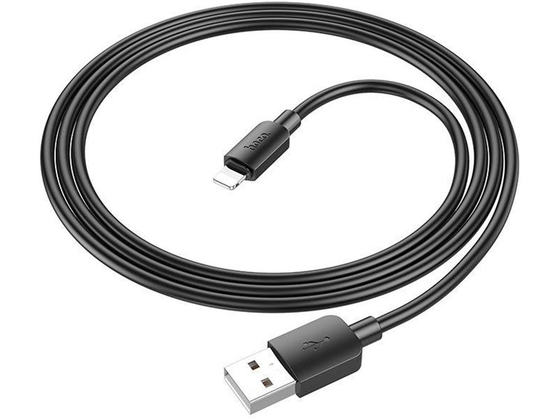Кабель Hoco X96 Hyper iP USB (m)-Lightning (m) 1м черный коробка