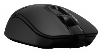 Мышь A4Tech Fstyler FM12S черный оптическая 1200dpi silent USB 3but (FM12S BLACK)