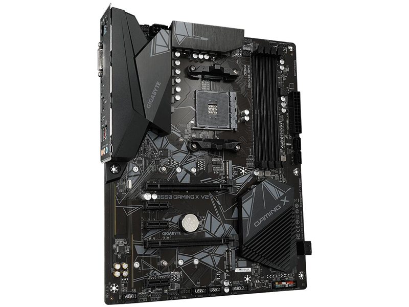 Материнская плата MB GIGABYTE AMD B550 sAM4, 4xDDR4(128GB), DVI-D/HDMI 2.1, 1xPCIe 4.0x16, 1xPCIe 3.0x16, 3xPCIe 3.0, 1xLAN, 4xSATA 6Gb/s, 2xM.2, 4xUSB 3.2, 2xUSB 2.0, 1xPS/2, ATX