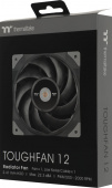 Вентилятор для корпуса Thermaltake Toughfan 12 120х120x25 черный 4-pin 22.3дБ (CL-F117-PL12BL-A) Ret